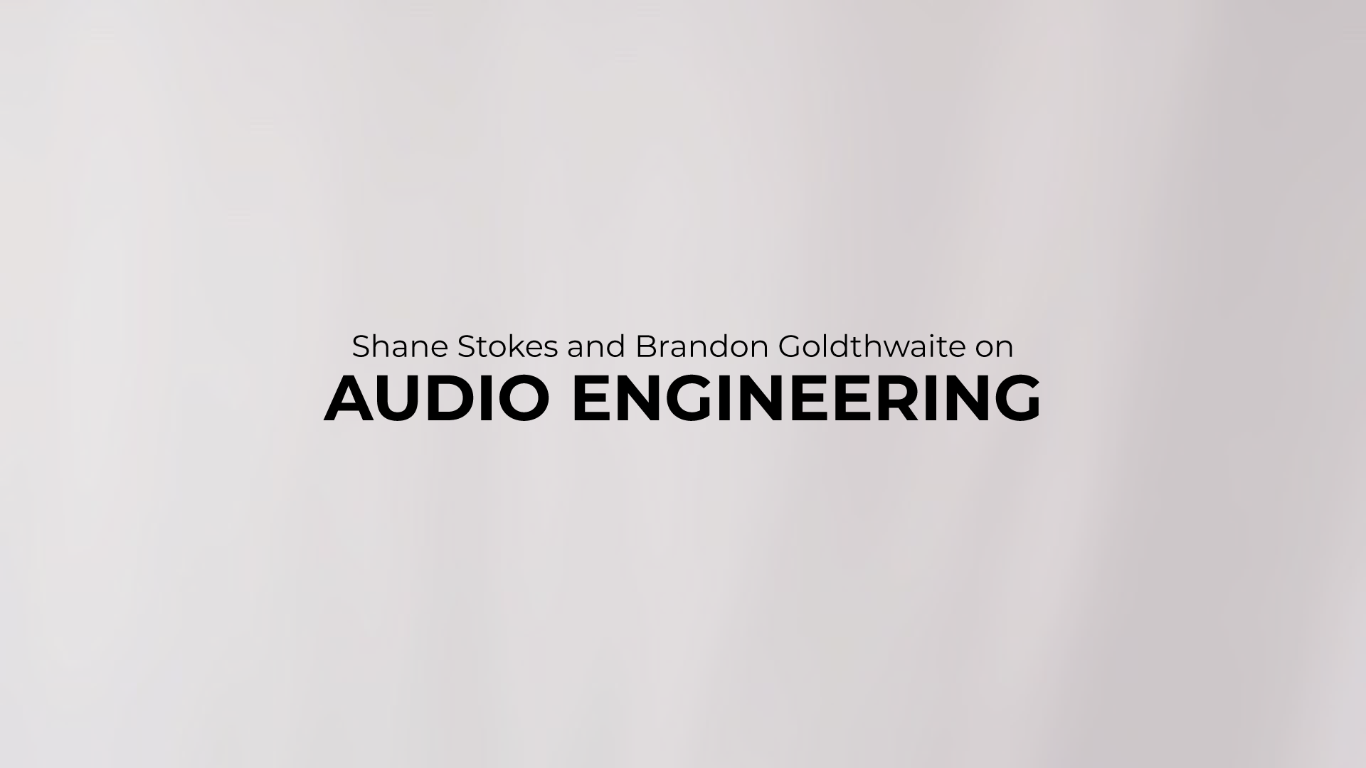 Experience Excellence: Audio Engineering